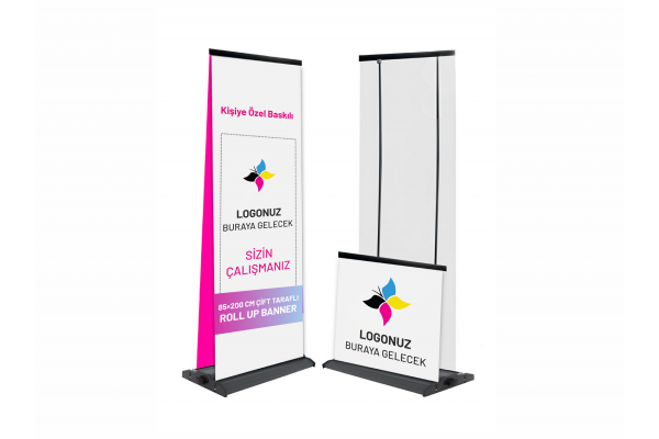 85×200 CM ÇİFT TARAFLI ROLLUP BANNER PRO MODEL