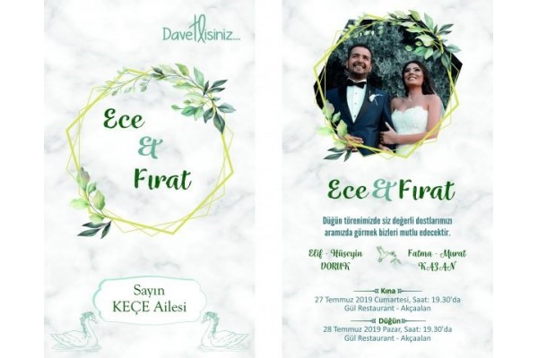 İkiz Davetiye İKA1011