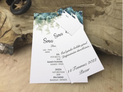 Üçlü set düğün davetiyesi zarfsız [UC114]